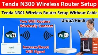 Tenda N300 Wireless Router Setup  Tenda N301 Wireless Router Setup Without Cable  Wifi Extender [upl. by Crandell]