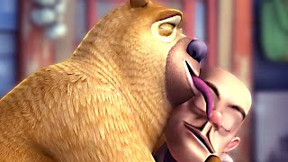 🐻❤️ Bear Licks Man with Love 😘👨  Boonie Bears To the Rescue  Full Film Clips [upl. by Nosiddam]