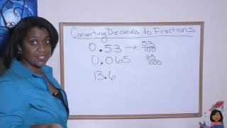 43a Converting Decimals to Fractions for Saxon Math 87 [upl. by Jade]