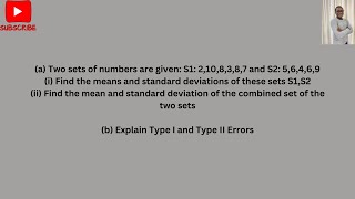 ES 5 Combined Statistics and Error Types [upl. by Thomajan]