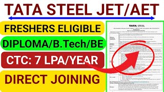 Tata steel recruitment 2024  freshers tata steel jobs 2024 tata steel job vacancy 2024  mnc jobs [upl. by Rehsu]