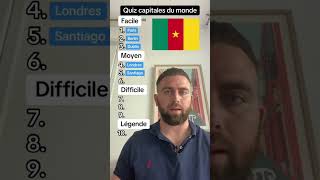 Quiz sur les capitales des pays du monde 🌎 [upl. by Tennies]