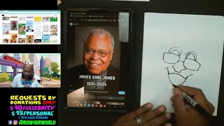 How to Draw a Caricature for Beginners Draw Along 20 James Earl Jones [upl. by Deer]