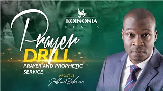 PRAYER DRILL PRAYER AND PROPHETIC SERVICE II KOINONIA SUNDAY SERVICE II03II10II2021 [upl. by Mcconaghy]