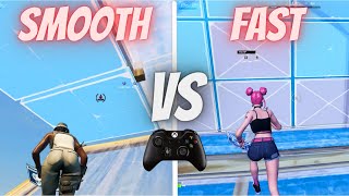 I tried SMOOTH VS FAST Controller Settings in Fortnite [upl. by Elbert]