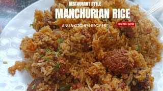 Rpestaurant style tasty Manchurian rice precipe बहुत ही स्वादिष्ट रेसिपी [upl. by Ttimme558]