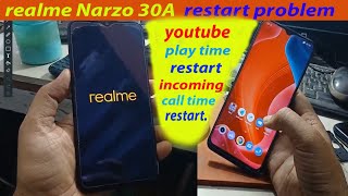 realme Narzo 30A restart problem youtube play time restart [upl. by Eceined993]