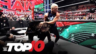 Top 10 Monday Night Raw moments WWE Top 10 Dec 18 2023 [upl. by Yot]