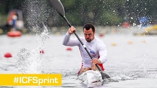 Final K1M 200m Sprint 2  Duisburg 2015 [upl. by Soinski]