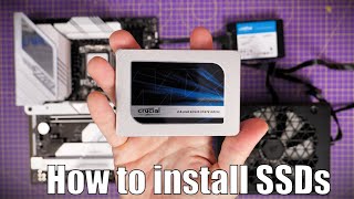 How to install 25 inch SSD and setup in Windows featuring Crucial MX500 and BX500 [upl. by Uzzia]