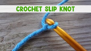 How to Put a Slip Knot on Your Crochet Hook [upl. by Hanford]