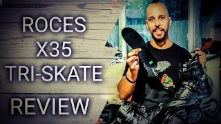 Roces X35 3x110 TIF Urban Triskate Review [upl. by Attaymik575]