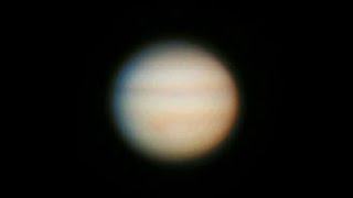 Jupiter with great red spot through my telescope [upl. by Meer433]