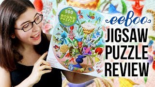 Jigsaw Puzzle Review Eeboo 500 Piece Round Puzzles [upl. by Leunad]