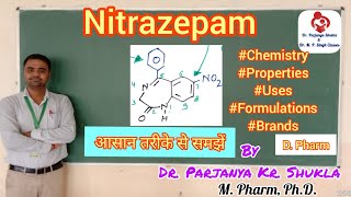 Nitrazepam  Sedatives amp Hypnotics  Pharmaceutical Chemistry  D Pharm 1st and 2nd Year [upl. by Torray190]