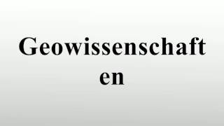 Geowissenschaften [upl. by Nestor]