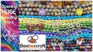 Opening a Huge Beading Haul from Beebeecraftcom [upl. by Naujaj]