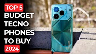 Top 5  Best Budget Tecno Phones in 2024 [upl. by Hylan]