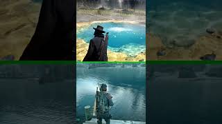 EXPLOSION IN WATER COMPARISON RDR2 VS DAYS GONE [upl. by Kelcy]