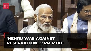 PM Modi slams Congress for Nehrus antiAmbedkar antireservation stance [upl. by Arturo702]