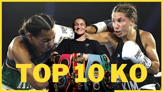 10 MEILLEURS KO BOXE FÉMININE 🥊💥  TOP 10 BEST KNOCKOUTS FEMALE BOXING [upl. by Centonze]