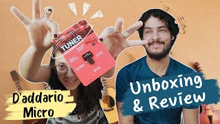 Afinador DAddario Micro  Unboxing e Review [upl. by Sonafets]