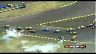 2008 Nascar Sprint Cup Series Infineon Restart Crash [upl. by Anitsuga450]