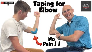 Prevent elbow pain for baseball players and other throwers Easy Kinesiology taping technique ⚾🎾🏈 [upl. by Zemaj320]