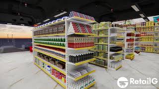 Supermarket Layout Ideas for 2400 Sq ft  Simple Design for 60 × 40 Space [upl. by Jeromy]