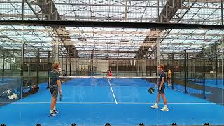 Padel exercise Service is backhand volley [upl. by Ventura107]