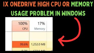 How to Fix OneDrive High CPU or Memory Usage Problem in Windows 11 [upl. by Llarret344]