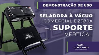 Seladora a Vácuo Comercial DZ380A com Suporte Vertical [upl. by Ahsienak]