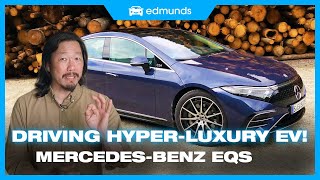 2022 MercedesBenz EQS Review  An Electric Benz Is Finally Here  Cost Range Release Date amp More [upl. by Onitsirc495]