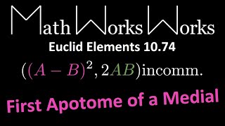 Euclid Elements  Proposition 1074 [upl. by Chicoine]