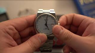 Tissot PRX Powermatic 80 Ice Blue Unboxing [upl. by Bernetta]