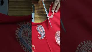 Cross piece back neck stitchingshortsyoutubeindia tipsandtricksyoutubeshortszitailoring [upl. by Laina360]