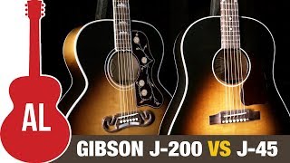 J200 vs J45  Whats the Best Gibson Acoustic [upl. by Emad]