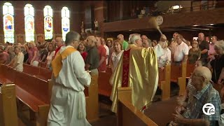 Parishioners attend final mass at St Ladislaus Church in Hamtramck as church closes for good [upl. by Assillim]