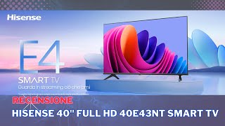 Hisense 40quot Full HD 40E43NT Smart TV Recensione [upl. by Casie569]