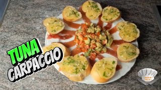 How to Make Perfect Tuna Carpaccio at Home  Easy amp Delicious Recipe [upl. by Eimas128]