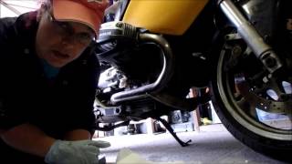 BMW R1100s Cam Chain Tensioner Replacement Right Hand Side [upl. by Irmgard673]