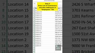 Find Closest Contractors to a Client using Excel [upl. by Colfin]