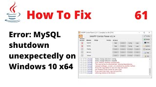 FIXED XAMPP Error MySQL shutdown unexpectedly  This may be due to a blocked port Issue 3306 [upl. by Ahsiri499]