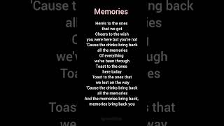 Maroon 5  Memories Lyrics [upl. by Parsons558]