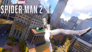 3 Minutes of Pro 0 assist Swinging and Gliding AntiVenom Suit  Marvels SpiderMan 2 Free Roam [upl. by Lleze]