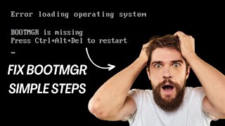 BOOTMGR is missing Press CtrlAltDel to restart not working in Windows [upl. by Eustache658]