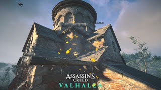 Как поймать Летающий листок Аббатство Люндевика  Assassins Creed Valhalla PS5 PS5 60FPS 4K [upl. by Andrej]