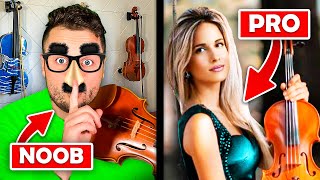 I Pranked PRO Violin Teachers by Pretending To Be a Beginner [upl. by Eyla]