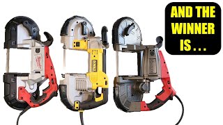 Portable Bandsaw Comparison Bauer vs Milwaukee vs DeWalt [upl. by Scarlett]