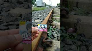 PASS PASS Vs Railway Train Track speed travel train [upl. by Ymma]